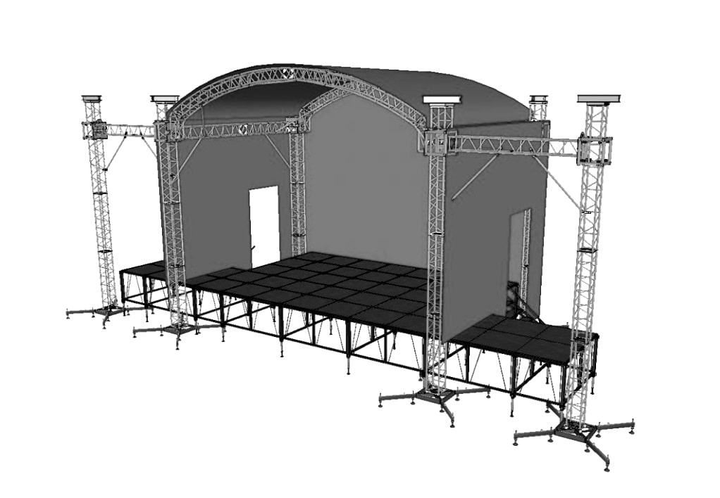 Арка сцена. Арочная сцена 6х4м Prolyte. Арочная сцена 6х4м Санкт Петербург. Граунд сцена 6*4. Граунд с крышей 6х4.